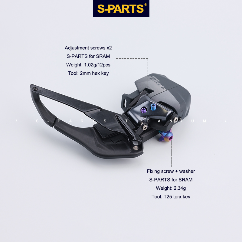 S-PARTS Parafusos de Câmbio em Titânio para SRAM RIVAL AXS