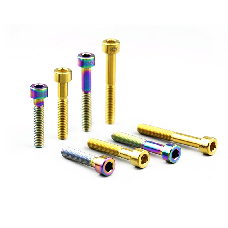 S-PARTS M6x30/40/35/50/60/70 Coperchio cuffia Pinza freno a disco Vite testa stelo in lega di titanio