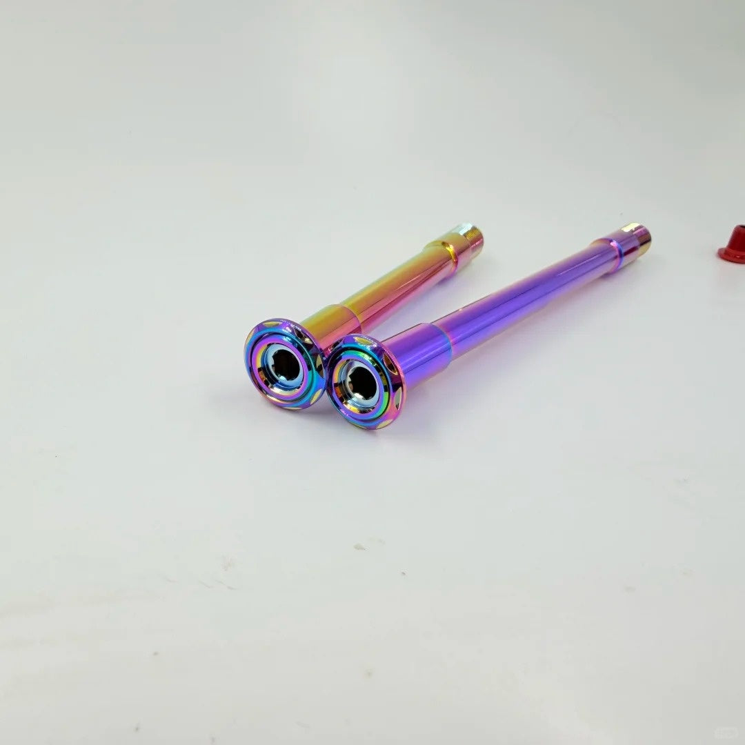 Incolor SSR Ultralight Thru Axle|Alumínio 38g / Titânio 32g|Hex Interno|Comprimento e Rosca Personalizados
