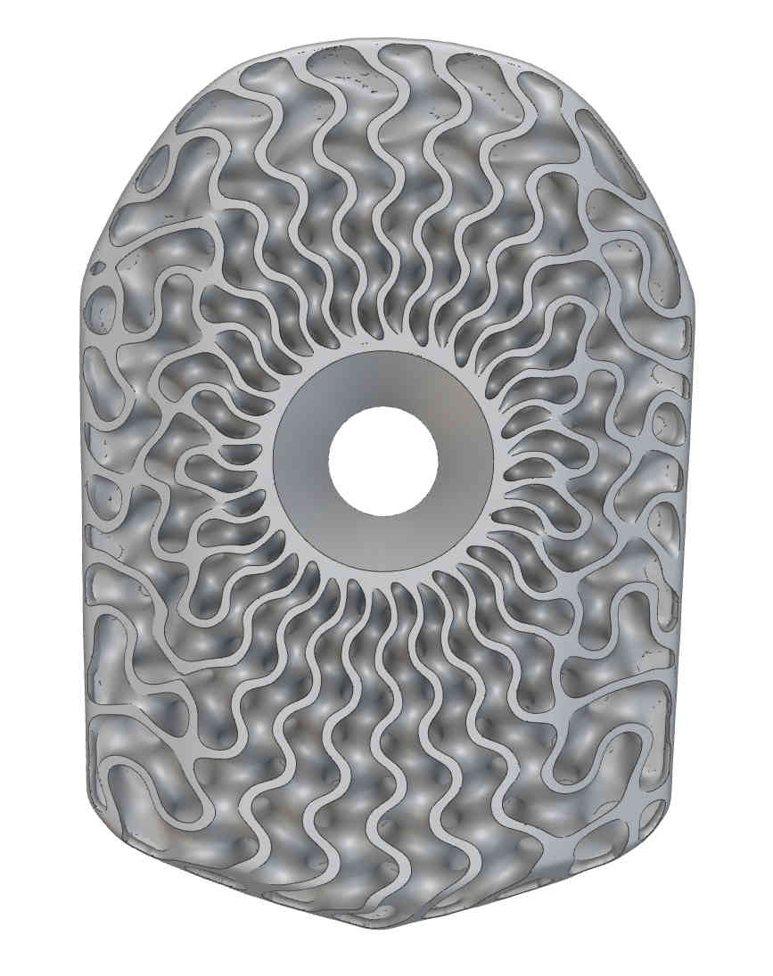 Tappo attacco manubrio in titanio stampato in 3D, adatto per manubri bici da strada integrati Colnago CC01, 1 pz.