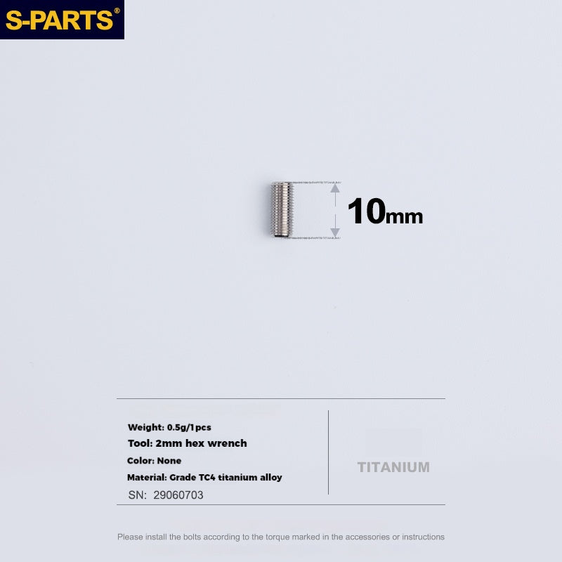 Viti in lega di titanio S-PARTS per deragliatore anteriore per bici da strada SRAM e regolazione della filettatura inversa ETAP