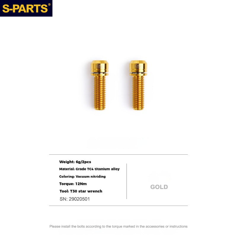 Bulloni e coperture per manovella in lega di titanio S-PARTS per la serie Shimano
