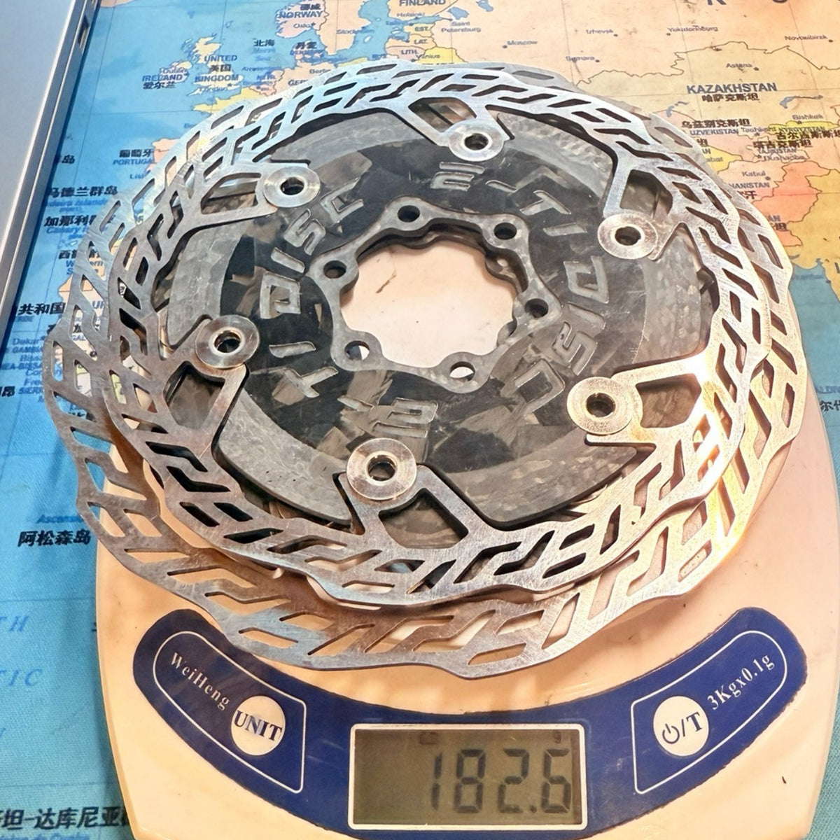 Тормозной ротор E-TI DISC серии Gamma из карбона – 140 мм / 160 мм, совместим с 6-болтовым креплением и Centerlock