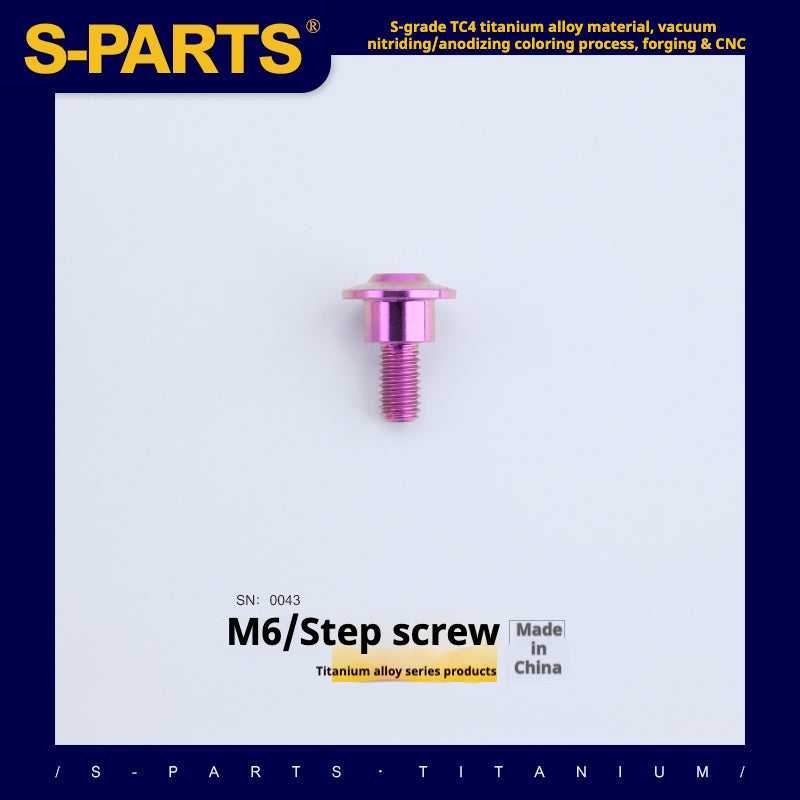 Viss SPART A3 Tête Parapluie Série Step M6 Titane Violet Moto Auto