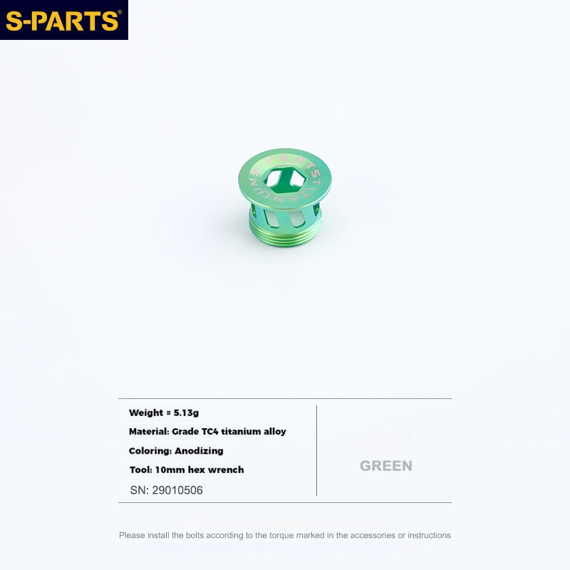 Copertura della manovella in lega di titanio S-PARTS L15 per la serie SHIMANO