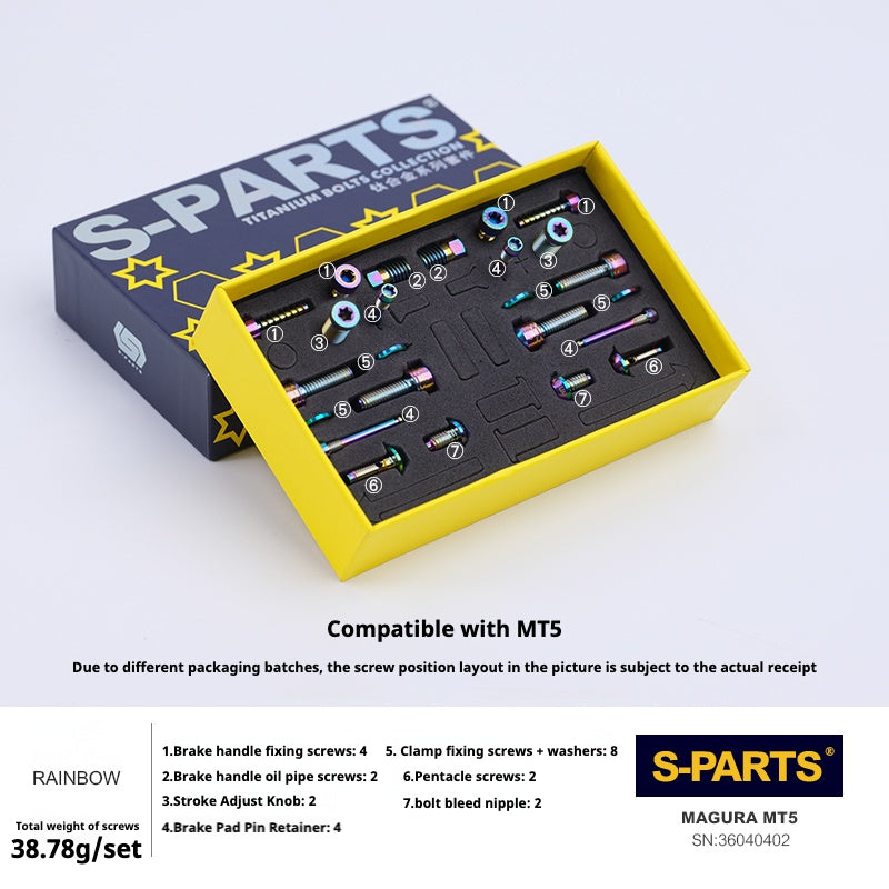 Kit viti freno a disco in lega di titanio SPARTS compatibile con Magura MT4/5/7/8