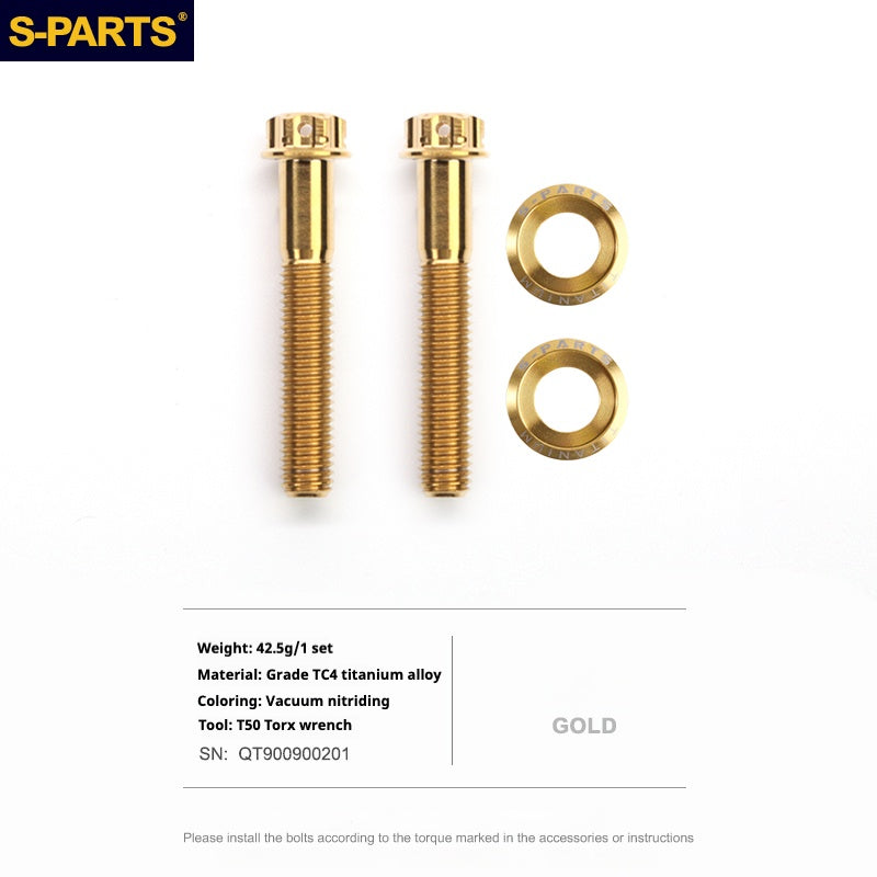 Bulloni per asse posteriore in titanio S-PARTS compatibili con biciclette GOOD TIMES e DPSBikes