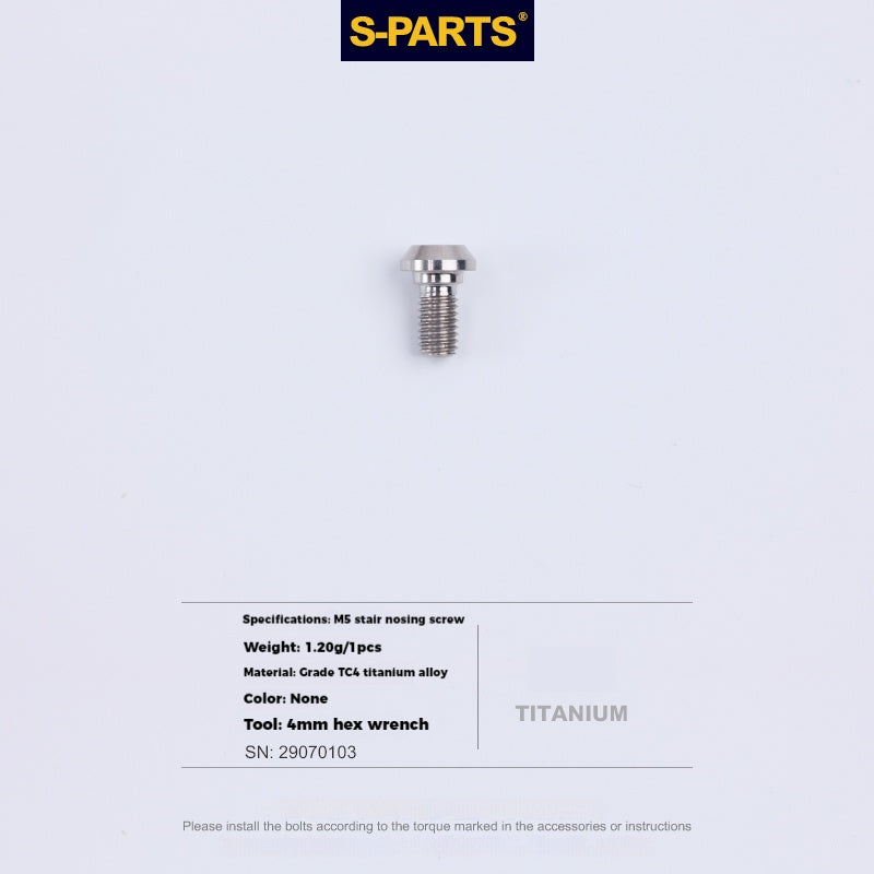 S-PARTS Lega di Titanio Cambio Freno Blocco Linea Mountain Road Bicicletta Deragliatore Anteriore Deragliatore Posteriore Vite di Compressione