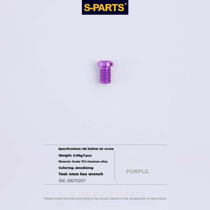 S-PARTS Lega di Titanio Cambio Freno Blocco Linea Mountain Road Bicicletta Deragliatore Anteriore Deragliatore Posteriore Vite di Compressione