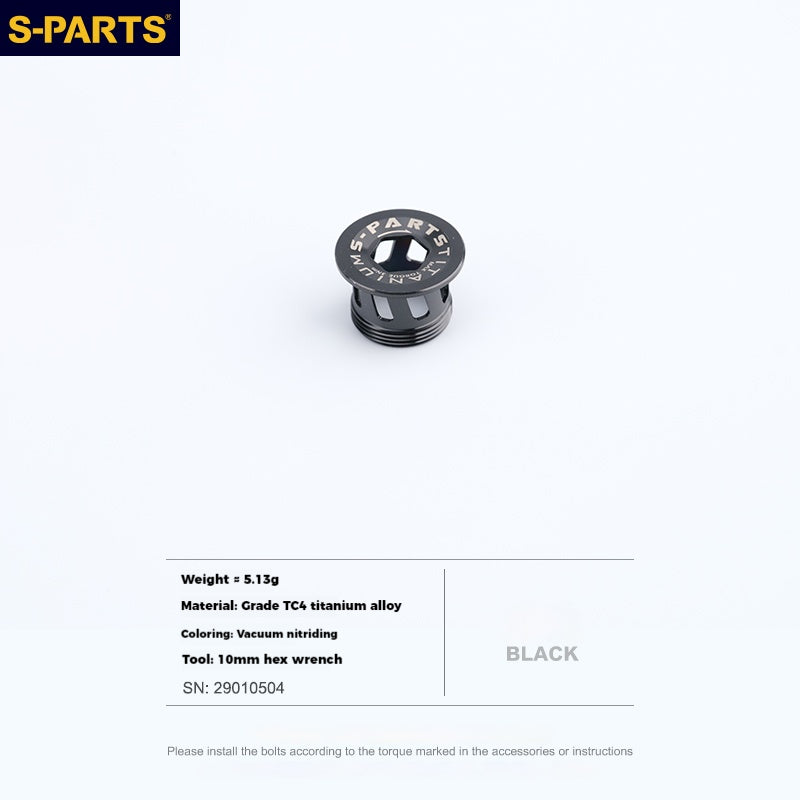 Copertura della manovella in lega di titanio S-PARTS L15 per la serie SHIMANO