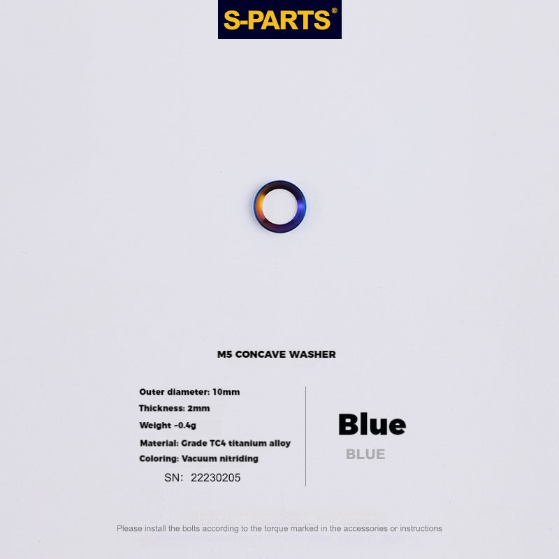 S-PARTS Parafusos de Titânio M5 x 30/35/40/47mm & Porca Cilíndrica & Arruela para Canote de Selim de Bicicleta