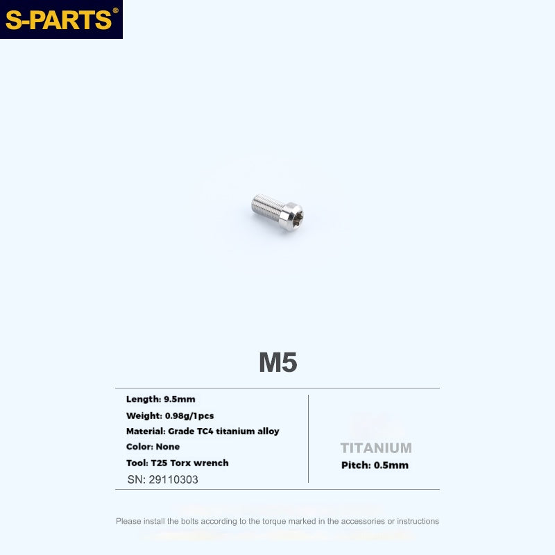 Viti per controller pulsante cambio elettronico SRAM in lega di titanio S-PARTS