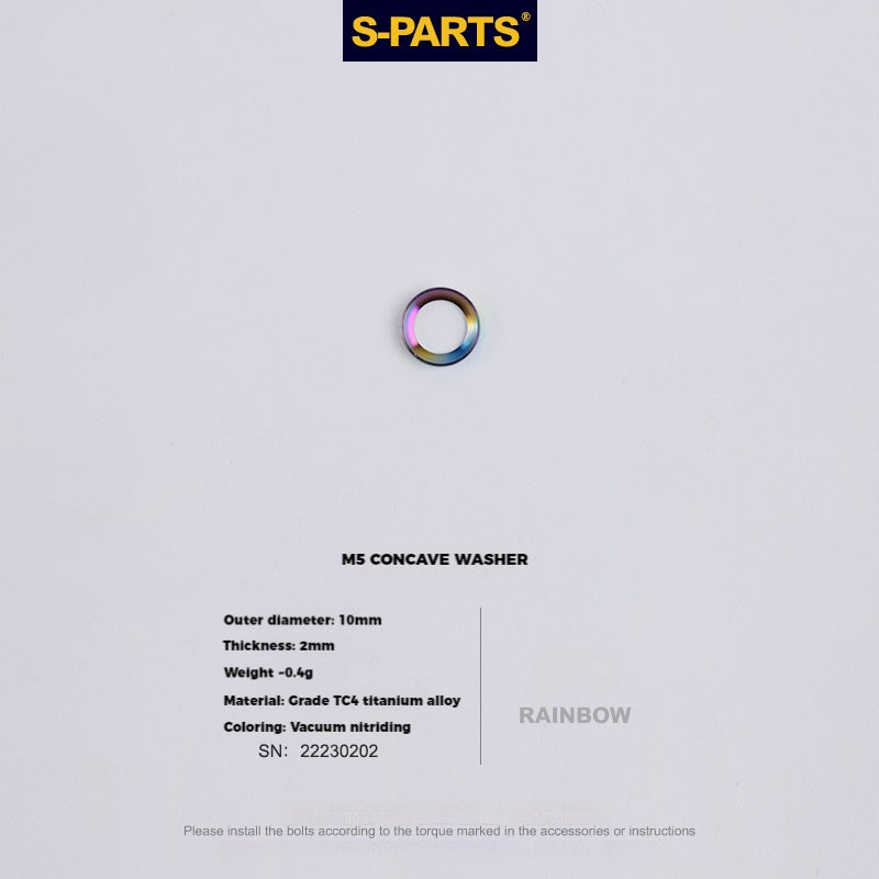 S-PARTS Parafusos de Titânio M5 x 30/35/40/47mm & Porca Cilíndrica & Arruela para Canote de Selim de Bicicleta