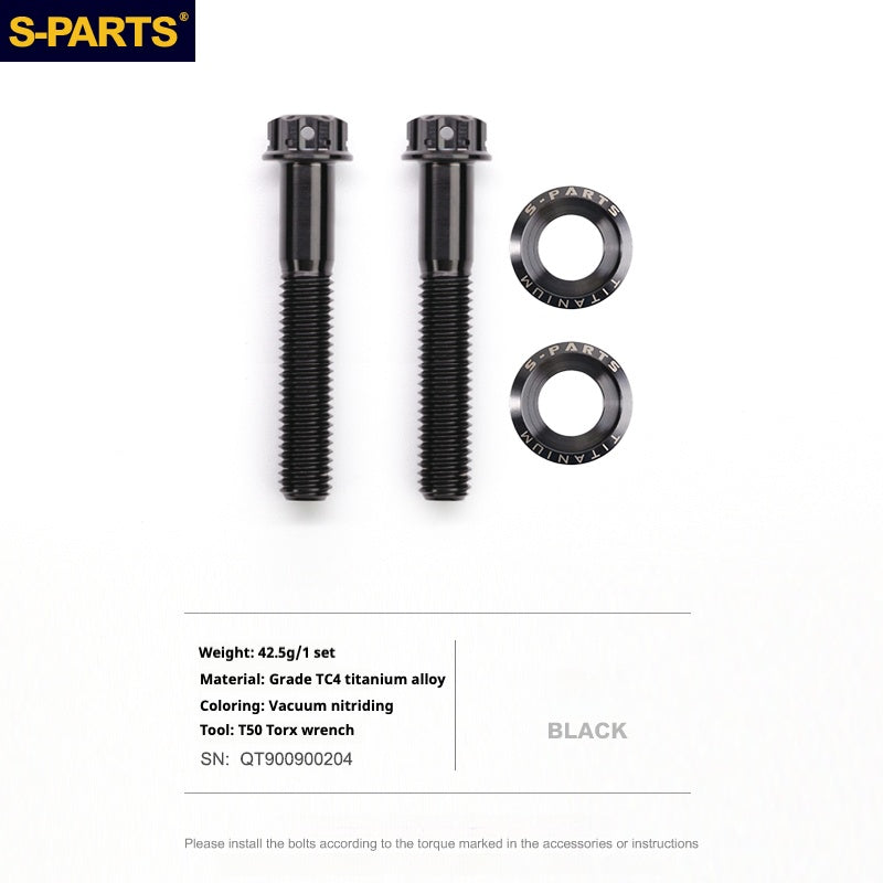 Bulloni per asse posteriore in titanio S-PARTS compatibili con biciclette GOOD TIMES e DPSBikes