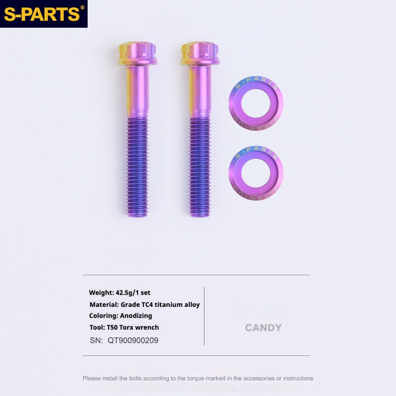 Bulloni per asse posteriore in titanio S-PARTS compatibili con biciclette GOOD TIMES e DPSBikes
