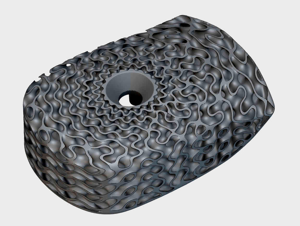 Tappo attacco manubrio in titanio stampato in 3D, adatto per manubrio bici ACR 5D con visione stradale integrata, 1 pz.