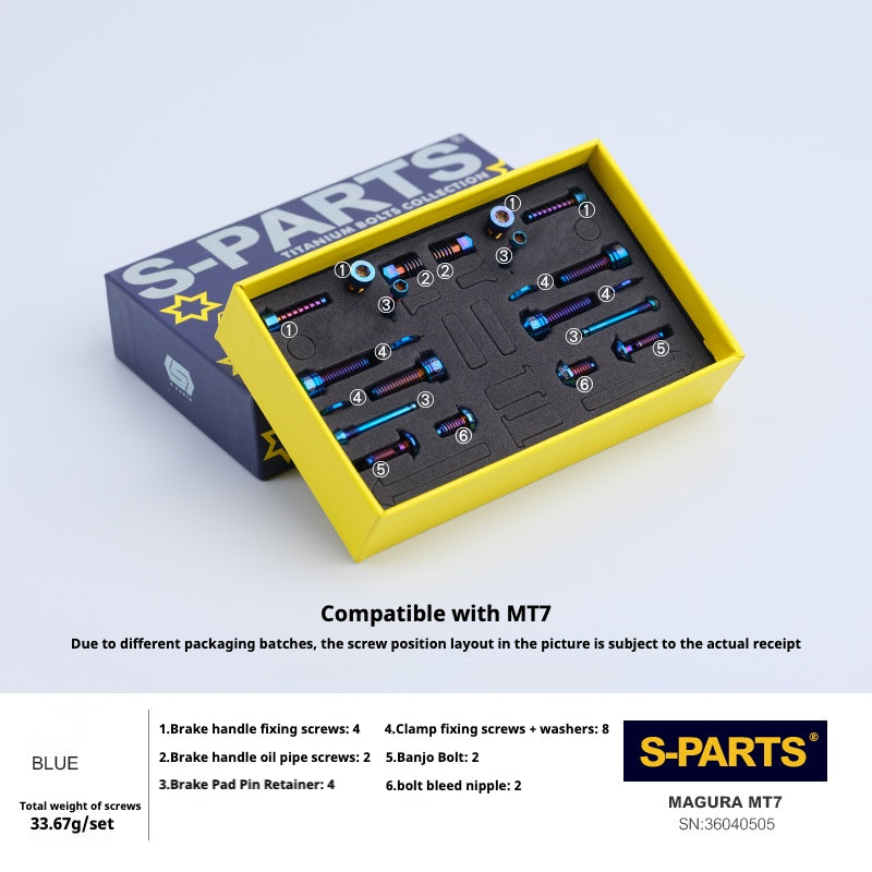 Kit viti freno a disco in lega di titanio SPARTS compatibile con Magura MT4/5/7/8
