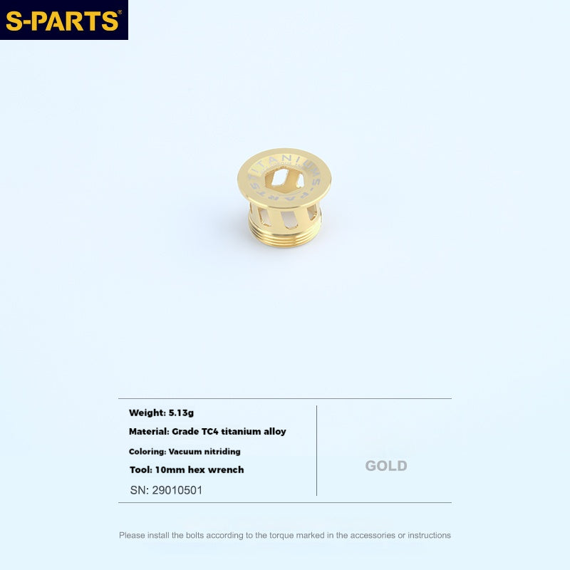 Copertura della manovella in lega di titanio S-PARTS L15 per la serie SHIMANO