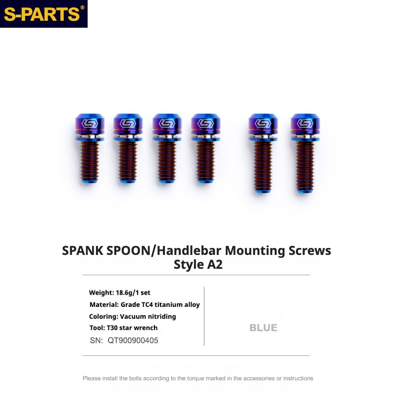S-PARTS Vite in titanio DMR DEFY/SPANK SPOON /DPSBikes/Street Trial/viti di montaggio del manubrio BMX