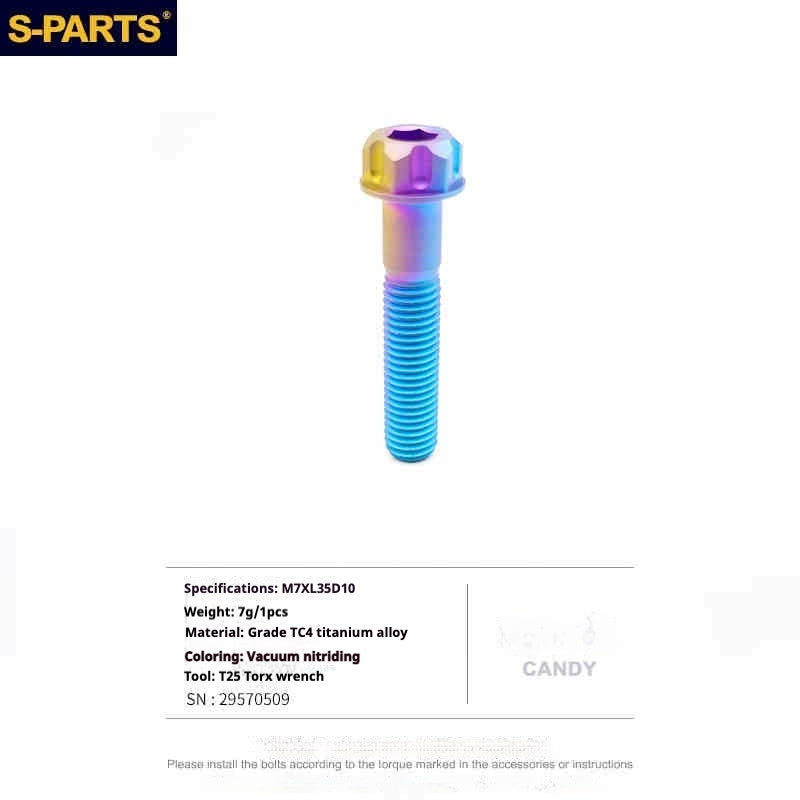 Viti in titanio S-PARTS, bulloni di bloccaggio sella interni ed esterni adatti alle selle Giant TCR/Giant Propel.