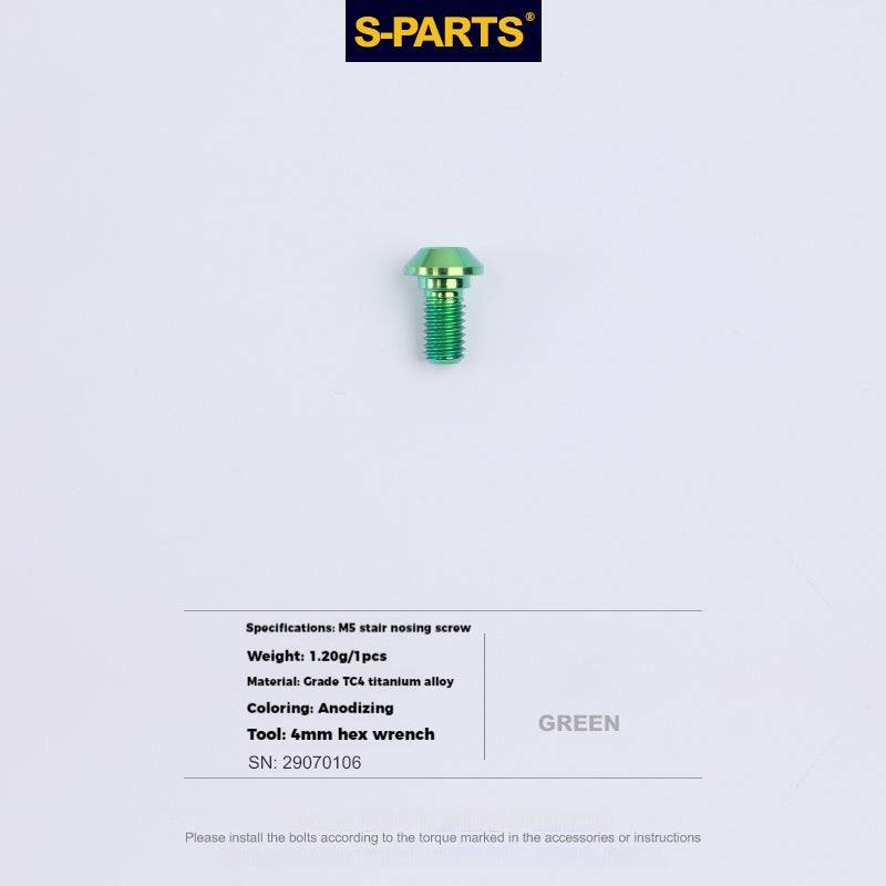 S-PARTS Lega di Titanio Cambio Freno Blocco Linea Mountain Road Bicicletta Deragliatore Anteriore Deragliatore Posteriore Vite di Compressione
