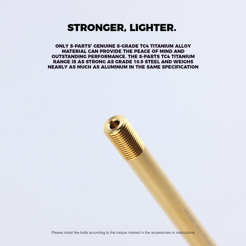 Asse ruota posteriore in lega di titanio Sur-Ron Light Bee S-PARTS e dado abbinato