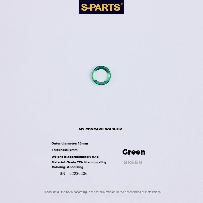 S-PARTS Parafusos de Titânio M5 x 30/35/40/47mm & Porca Cilíndrica & Arruela para Canote de Selim de Bicicleta