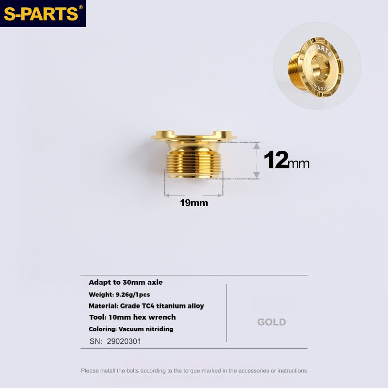 Viti per manovella in lega di titanio S-PARTS per la serie ROTOR
