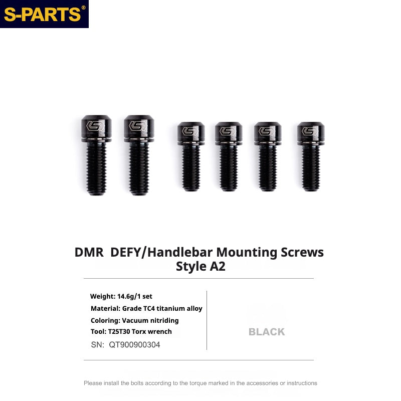 S-PARTS Vite in titanio DMR DEFY/SPANK SPOON /DPSBikes/Street Trial/viti di montaggio del manubrio BMX