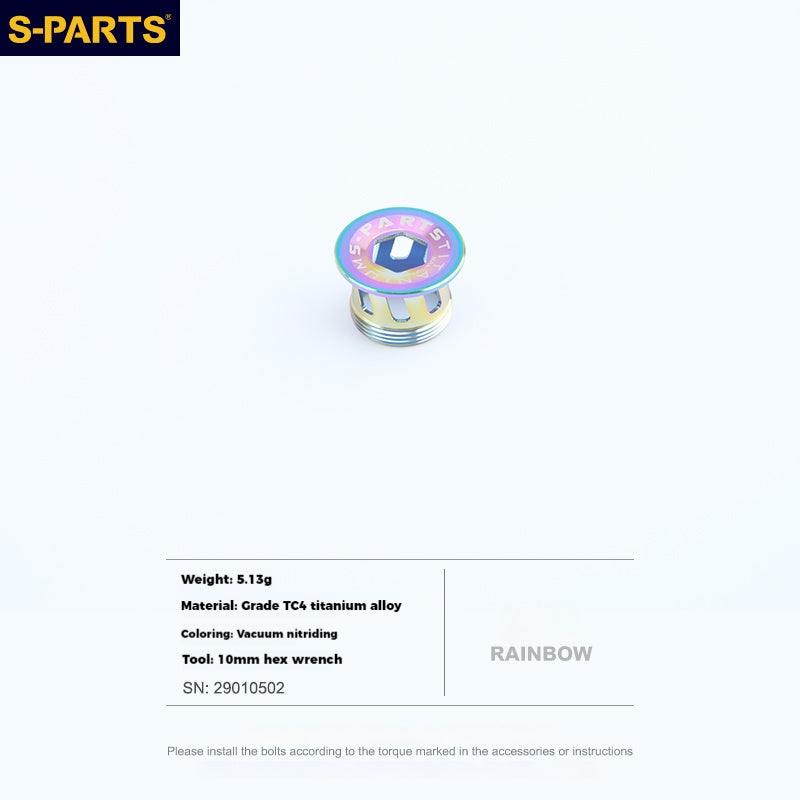 Copertura della manovella in lega di titanio S-PARTS L15 per la serie SHIMANO