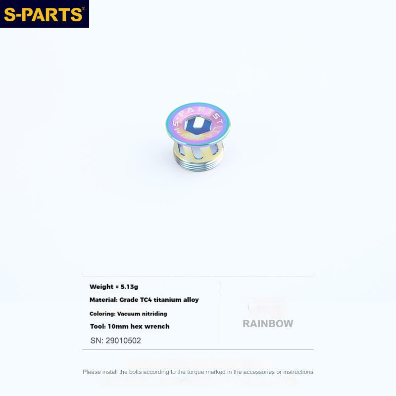 Copertura della manovella in lega di titanio S-PARTS L15 per la serie SHIMANO
