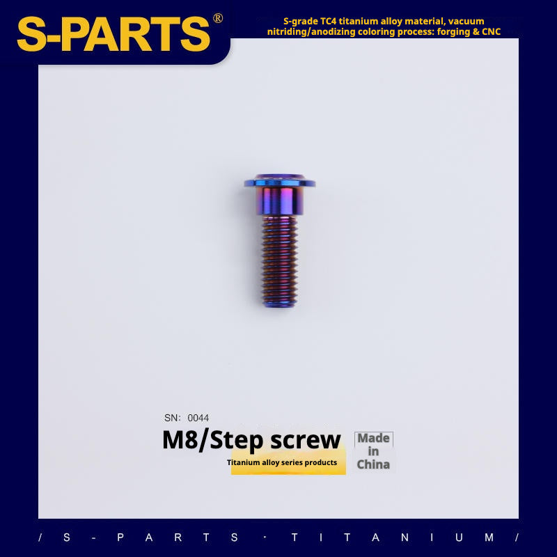 SPARTS A3 Umbrella Head Step Series M8 Viti in titanio blu per motociclette e auto