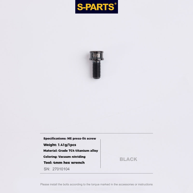 S-PARTS Lega di Titanio Cambio Freno Blocco Linea Mountain Road Bicicletta Deragliatore Anteriore Deragliatore Posteriore Vite di Compressione