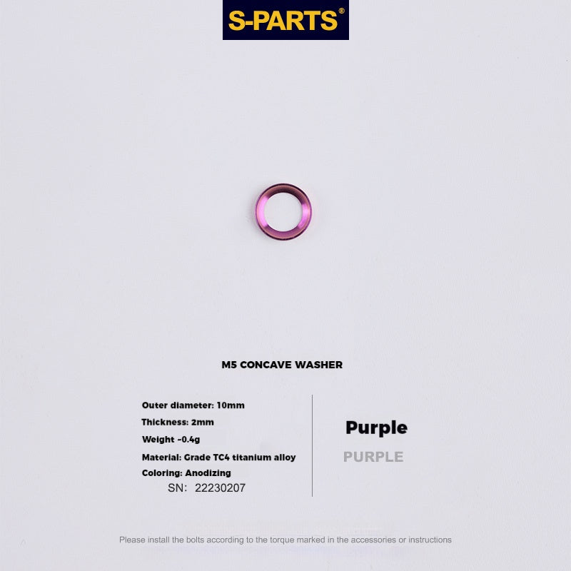 S-PARTS Parafusos de Titânio M5 x 30/35/40/47mm & Porca Cilíndrica & Arruela para Canote de Selim de Bicicleta