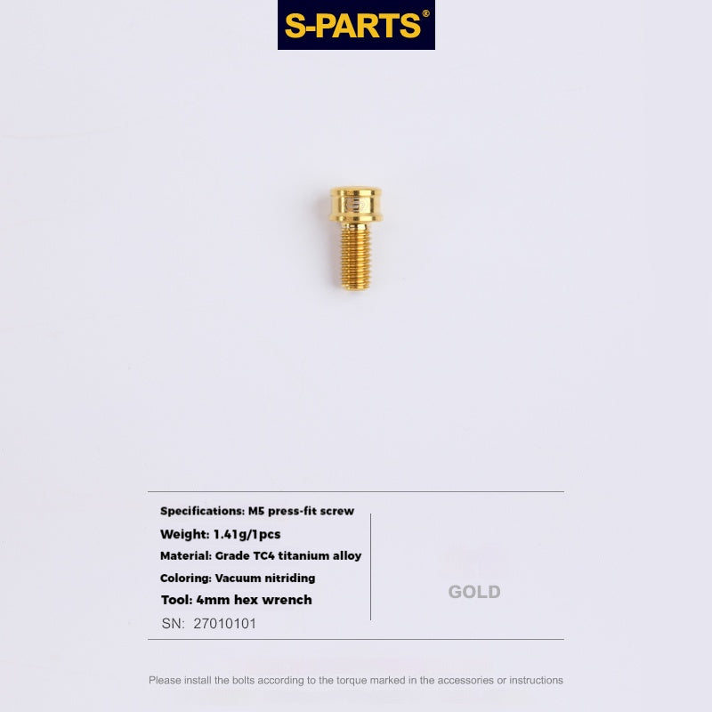 S-PARTS Lega di Titanio Cambio Freno Blocco Linea Mountain Road Bicicletta Deragliatore Anteriore Deragliatore Posteriore Vite di Compressione