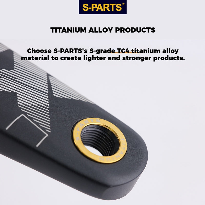 S-Parts Arruelas de Pedal em Titânio | Compatíveis com Shimano Dura-Ace, Ultegra, 105, Look Keo, Wahoo Speedplay, Garmin Vector 3, Rally e Favero Assioma