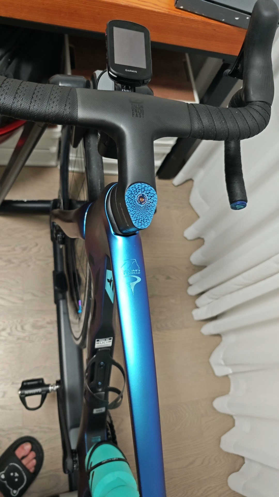 Tampa de espigão de titânio impressa em 3D, adequada para guidões integrados de estrada Pinarello Most(2025), 1 peça