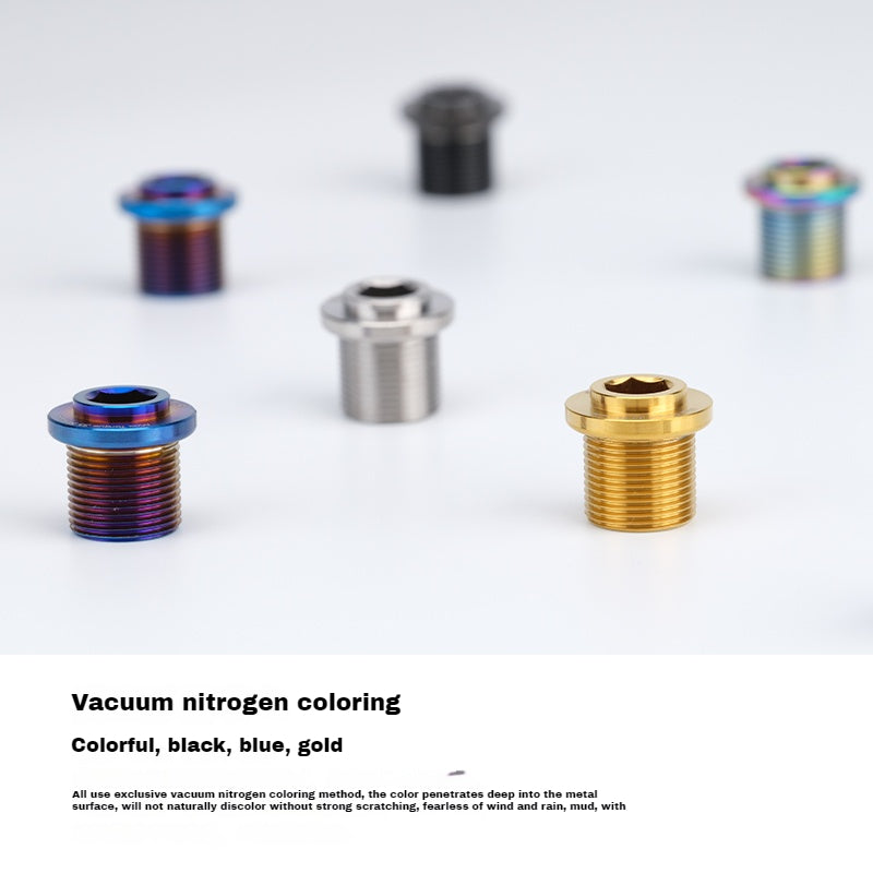 Viti per manovella scanalate in titanio S-PARTS per serie SHIMANO