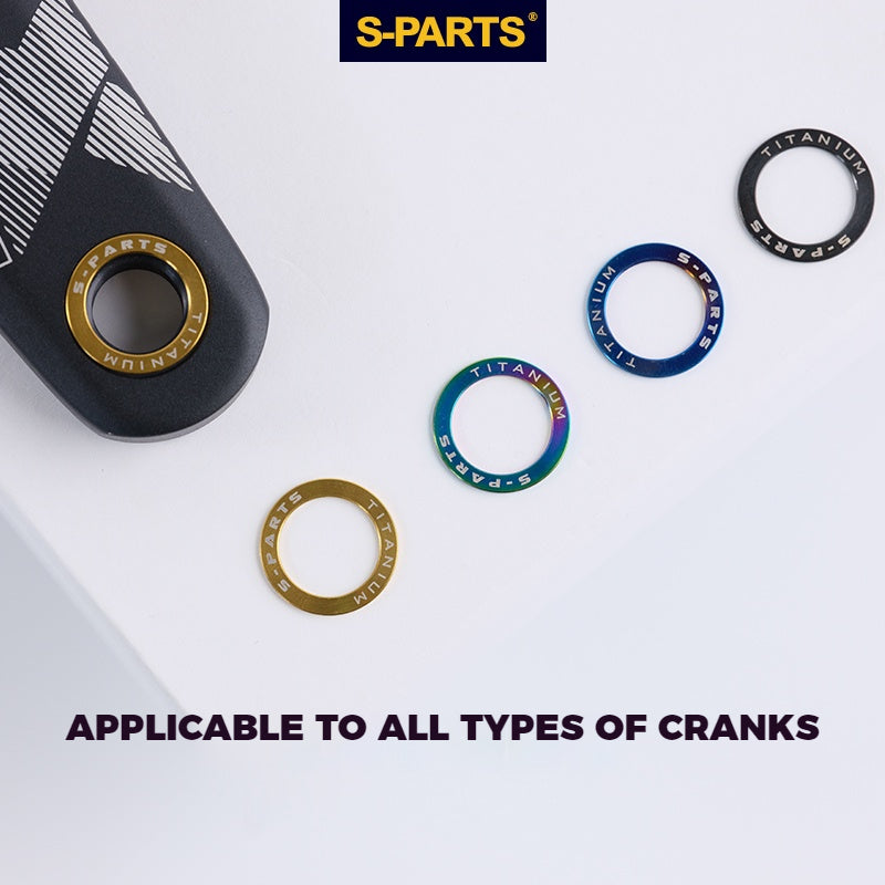 Rondelles de pédales S-Parts en titane | Compatibles Shimano Dura-Ace, Ultegra, 105, Look Keo, Wahoo Speedplay, Garmin Vector 3, Rally et Favero Assioma