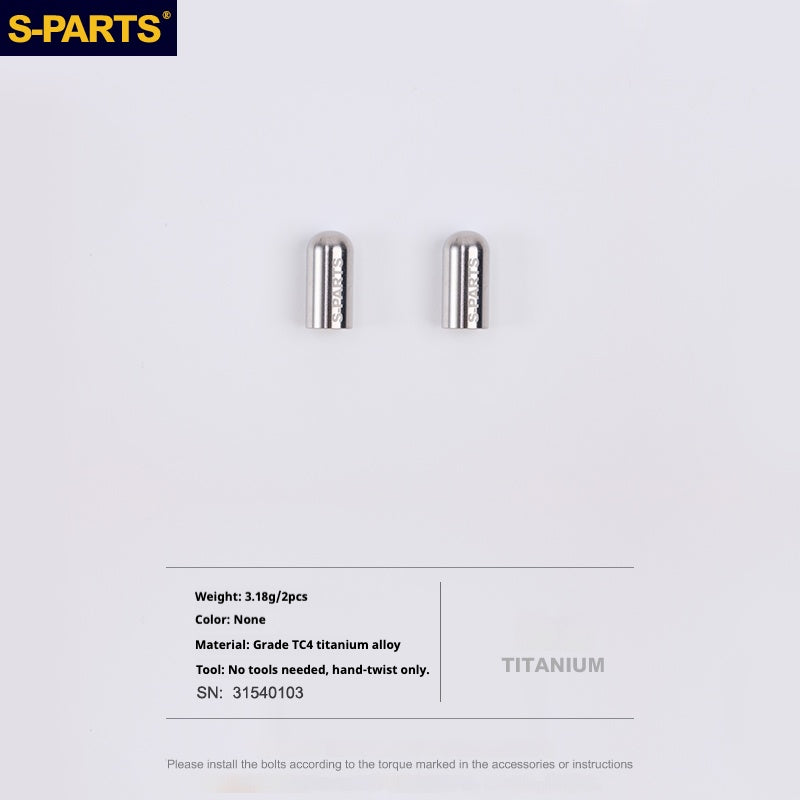 Couvercle de valve Presta en alliage de titane S-PARTS | Compatible avec les roues de vélo de route Seka Specialized SL8 et Trek
