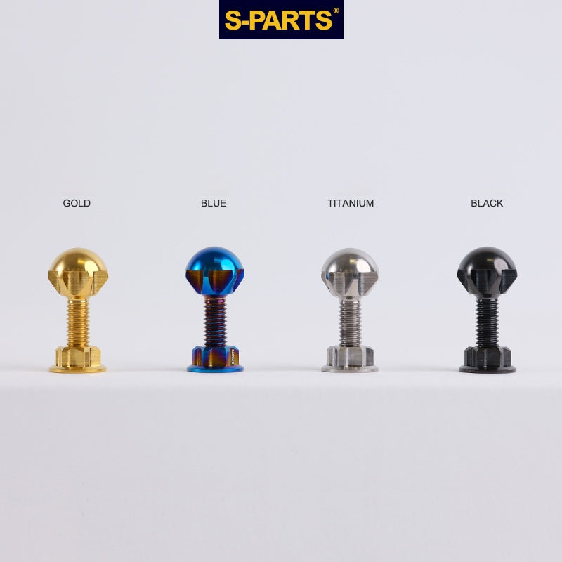 S-PARTS Conjunto de Parafusos de Posicionamento para Rodas Dianteira e Traseira Birdy em Liga de Titânio