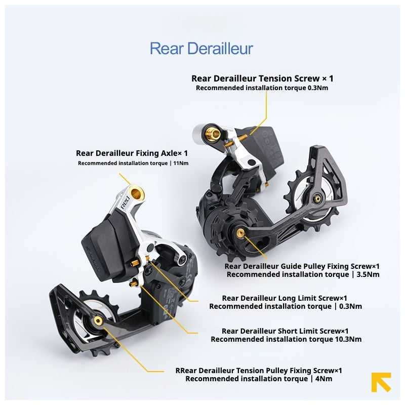Parafusos de Câmbio S-PARTS em Titânio Compatíveis com SRAM RED AXS