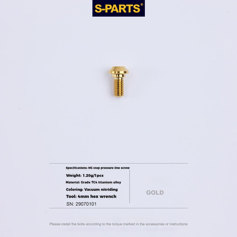 S-PARTS Lega di Titanio Cambio Freno Blocco Linea Mountain Road Bicicletta Deragliatore Anteriore Deragliatore Posteriore Vite di Compressione