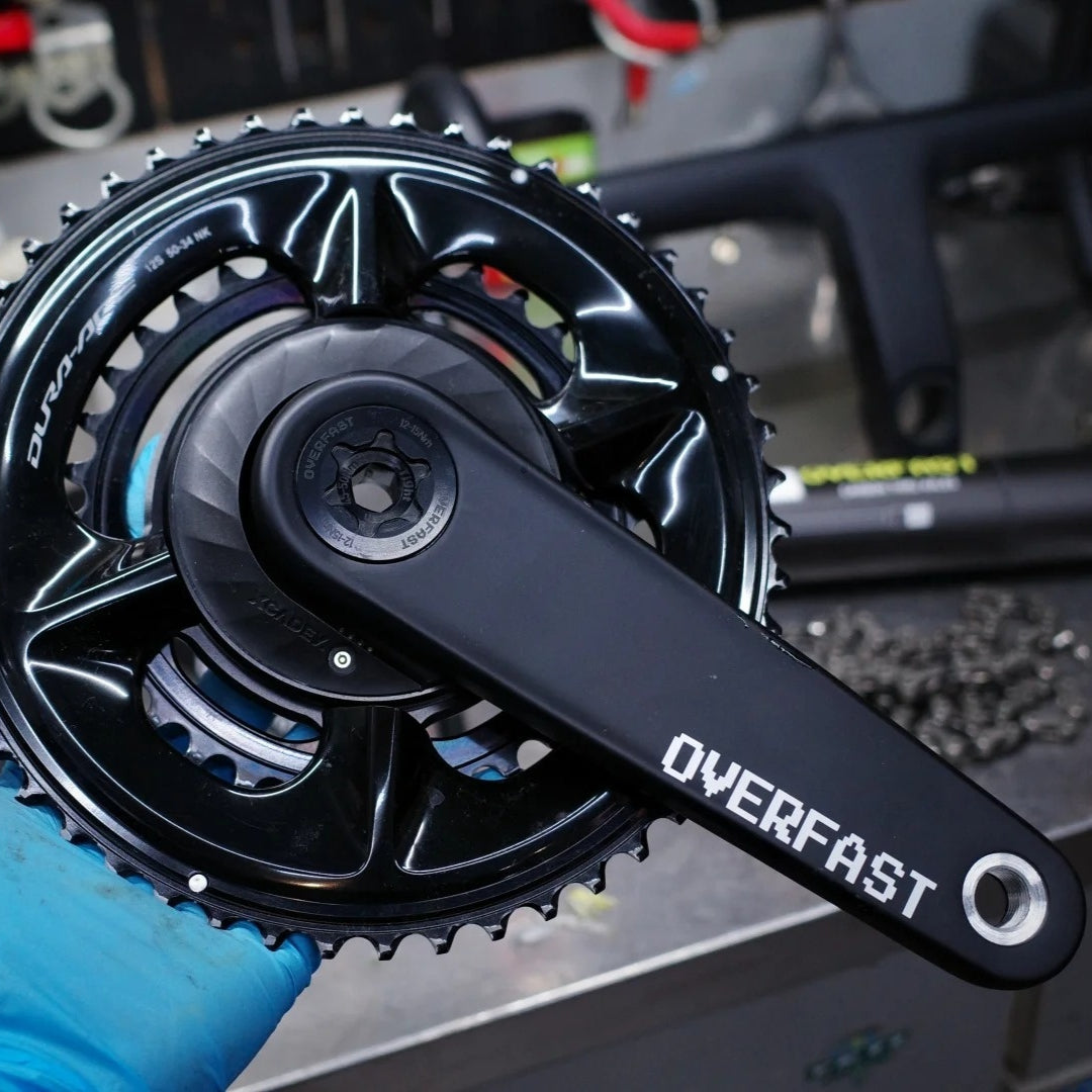 OVERFAST VELA Aero Carbon Crankset for Road Bikes | DUB / Ti24 | SRM & SIGEYI Compatible