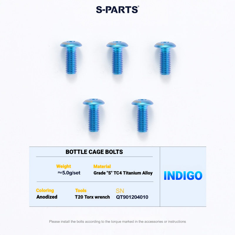 S-PARTS TC4 Titanium Bolt Kit for Colnago Y1RS | Frame & Cockpit Screw Upgrade