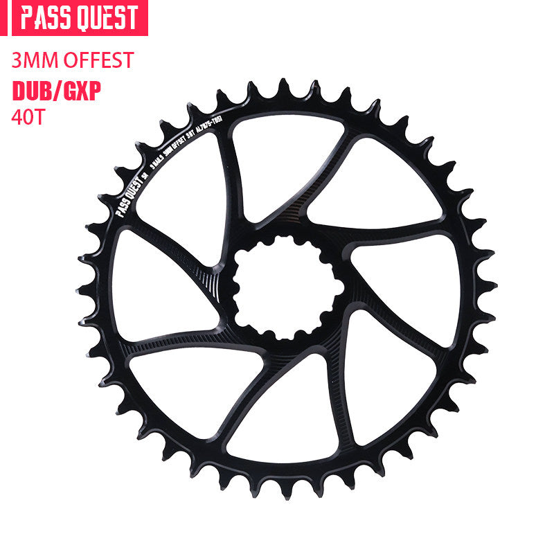 PASS QUEST 3-Bolt Direct Mount Chainring | 3mm Offset 40T–54T Narrow Wide Gravel / Road Bike
