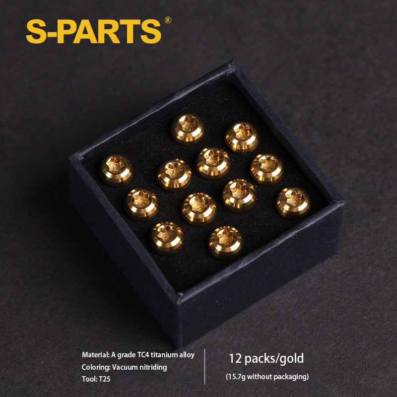 Vite per disco freno a disco in lega di titanio per mountain bike S-PARTS M5x10mm
