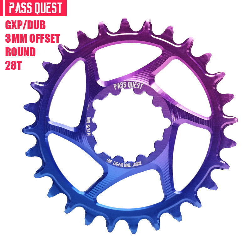 PASS QUEST SRAM GXP / DUB 3-Bolt Direct Mount Narrow-Wide Chainring | 3mm Offset 28T–38T
