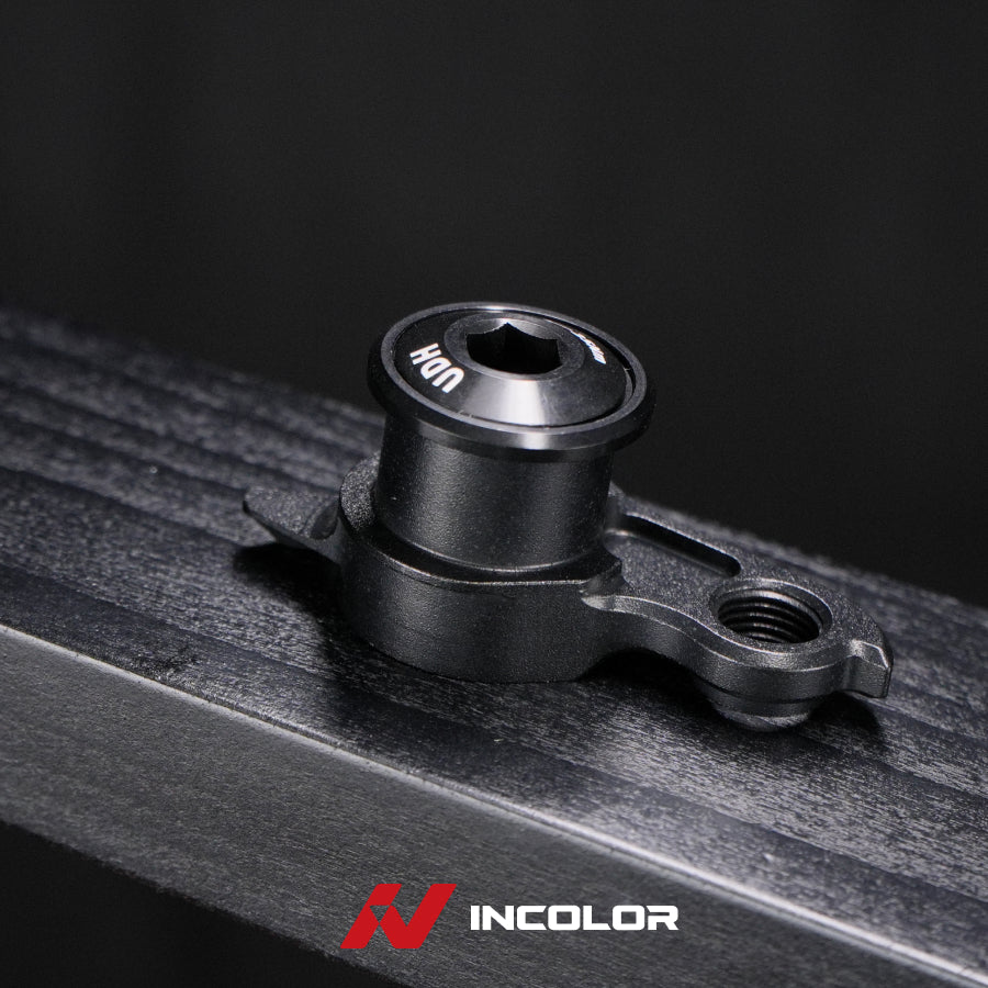 Patte de dérailleur légère UDH INCOLOR pour Trek Madone Gen 8, Quicker One et Specialized S-Works Tarmac SL9 | Aluminium 7075-T6