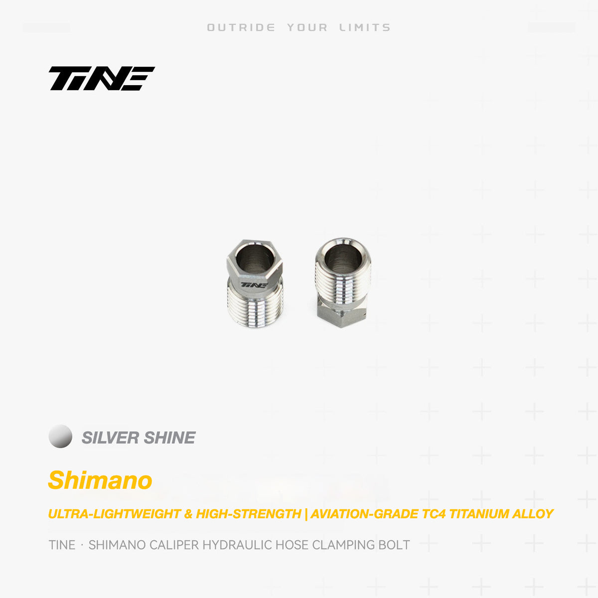 TiNE Titanium Shimano Hydraulic Hose Clamping Bolt | Ultra-Light Brake Caliper Upgrade